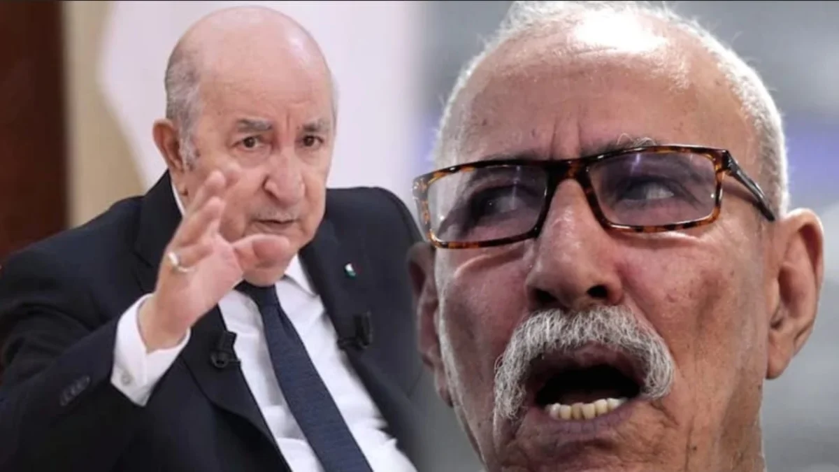 زعيم نظام العسكر عبد المجيد تبون وزعيم البوليساريو