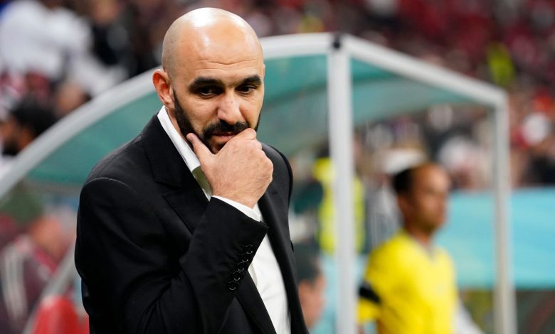 وليد الركراكي مدرب المنتخب المغربي