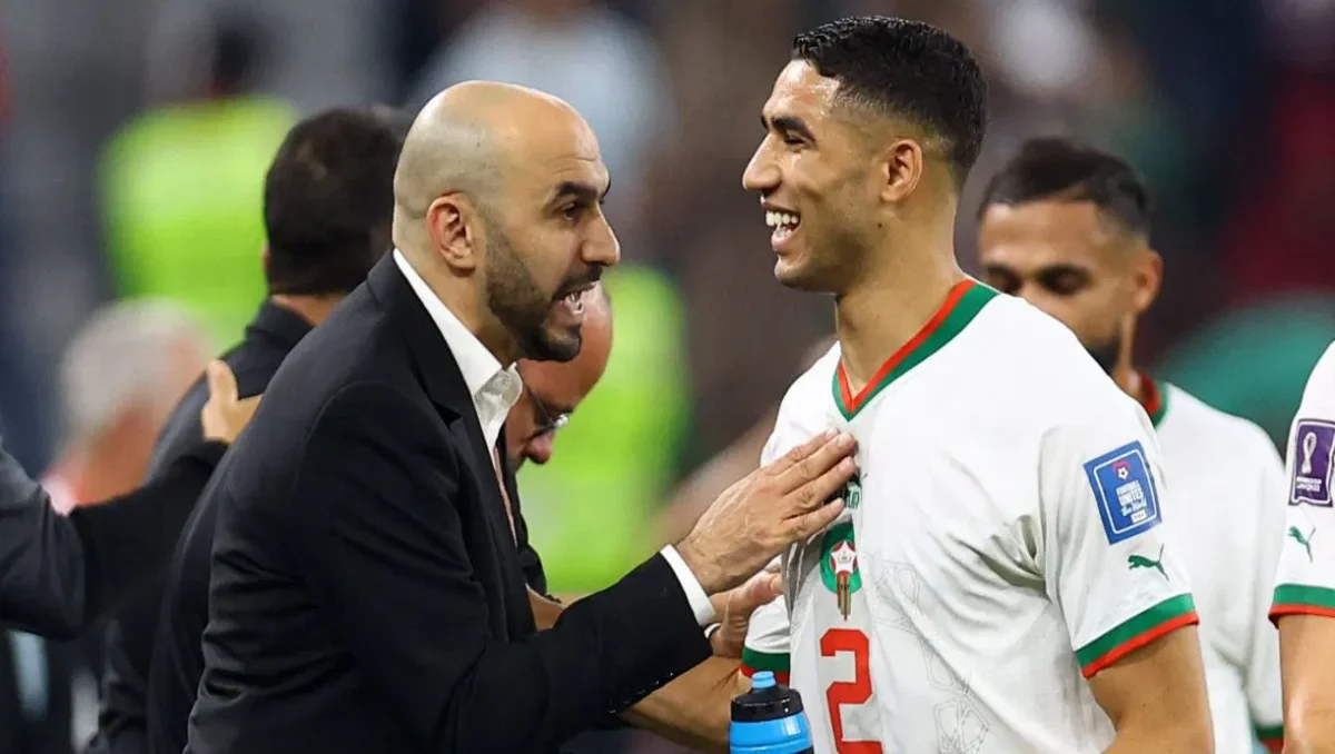 وليد الركراكي وأشرف حكيمي ـ أرشيف ـ