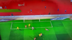 من مباراة مصر وزيمبابوي