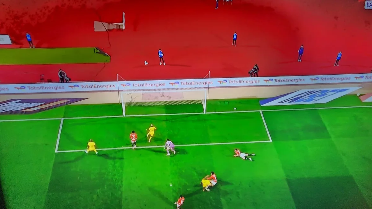 من مباراة مصر وزيمبابوي