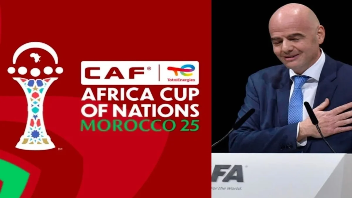 شعار كأس إفريقيا بالمغرب ورئيس فيفا