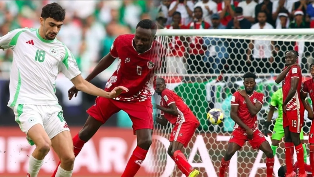 من مباراة الجزائر والسودان