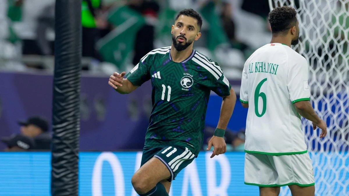 كأس العرب: من مباراة السعودية وعمان/ المصدر: beIN SPORTS