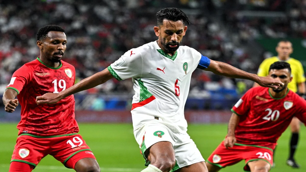 حريمات لاعب المنتخب المغربي أمام عمان/ المصدر: الجامعة