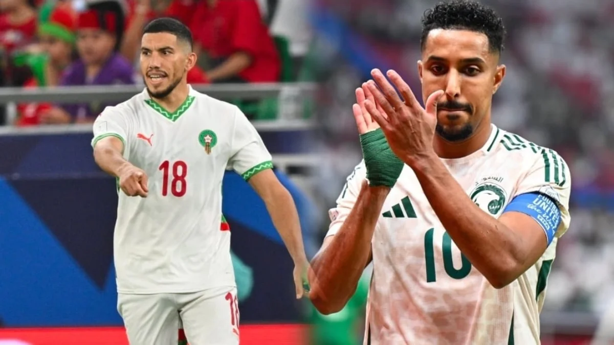 المنتخب المغربي والسعودي