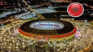 ملعب طنجة وعلم المغرب