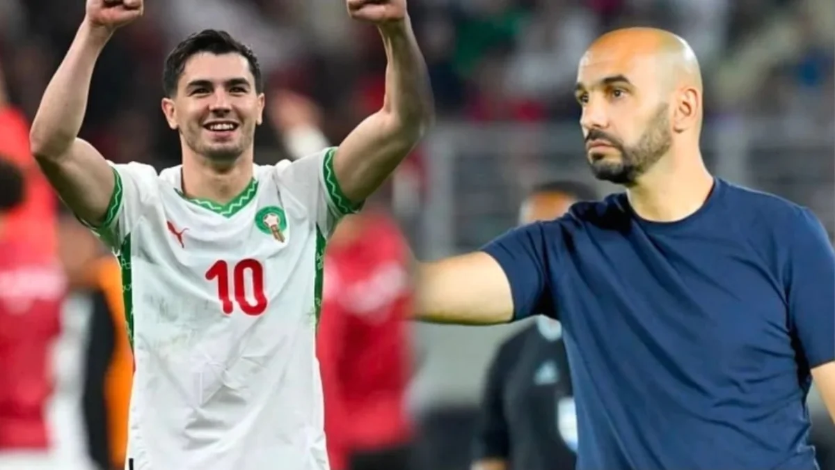 وليد الركراكي وإبراهيم دياز