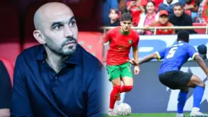 وليد الركراكي مدرب المنتخب المغربي والزلزولي