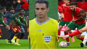 أمين عمر سيدير لقاء المغرب والكاميرون