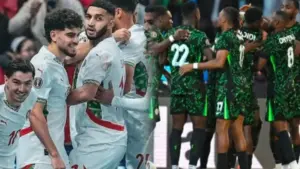 منتخب المغرب و نيجيريا