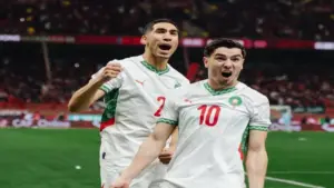 من مباريات المنتخب المغربي ـ حكيمي ودياز