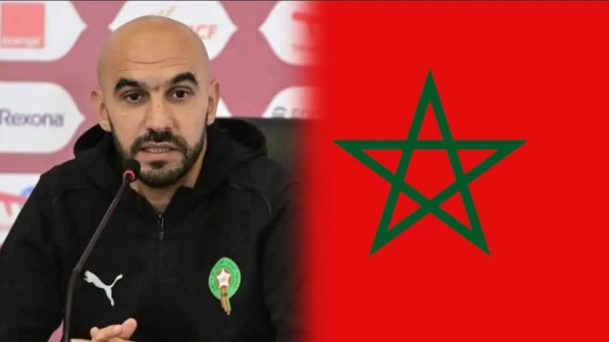 وليد الركراكي والعلم المغربي