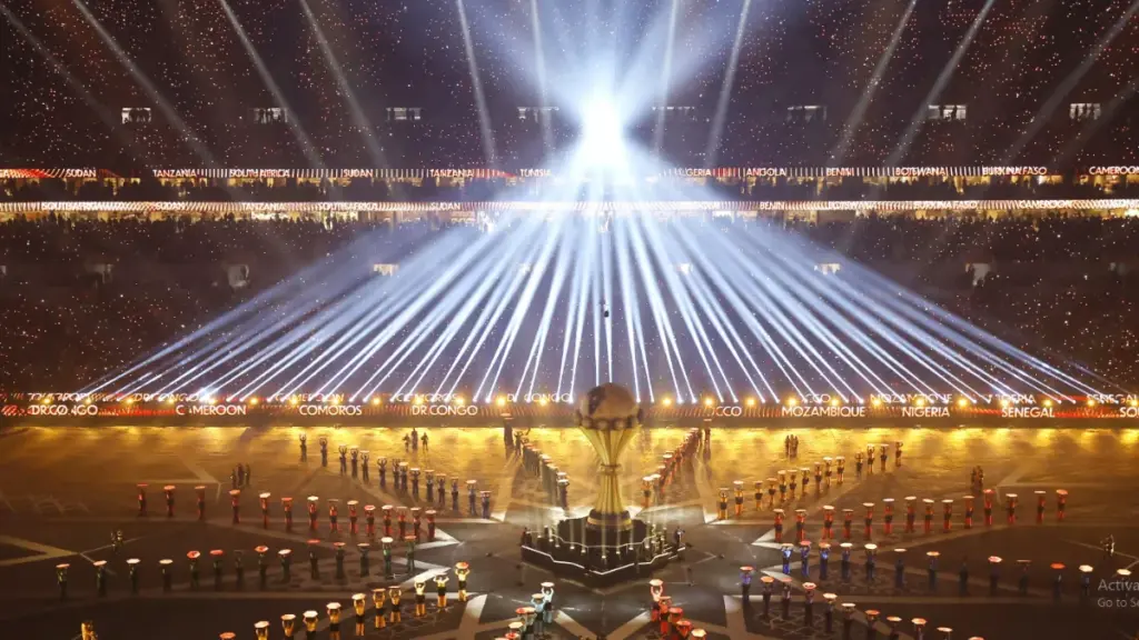 لقطة من افتتاح كأس أفريقيا بالمغرب