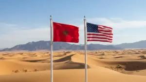 علمي المغرب وأمريكا بخلفية الصحراء