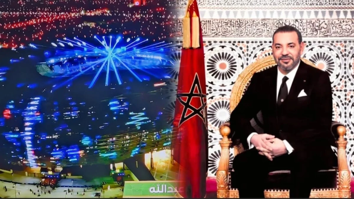 الملك محمد السادس وملعب الرباط يوم نهائي كأس إفريقيا