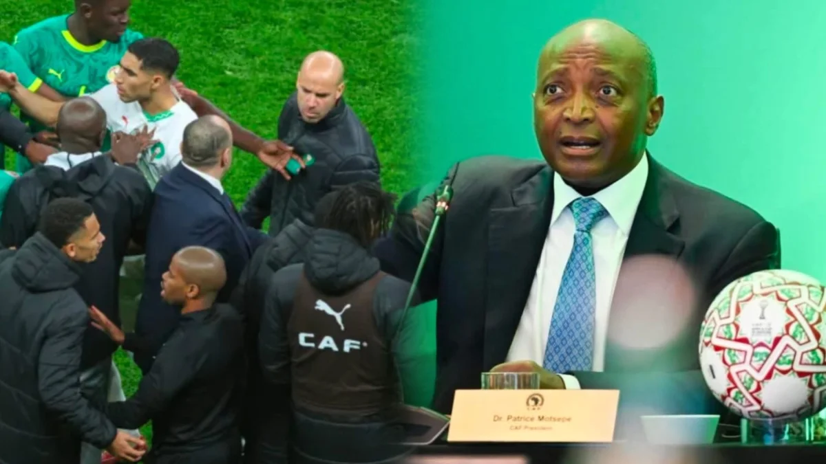 رئيس الكاف وأحداث مباراة المغرب والسنغال