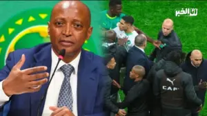 رئيس الكاف وأحداث مهائي كاس أفريقيا 2025