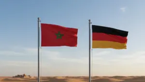 علمي ألمانيا والمغرب