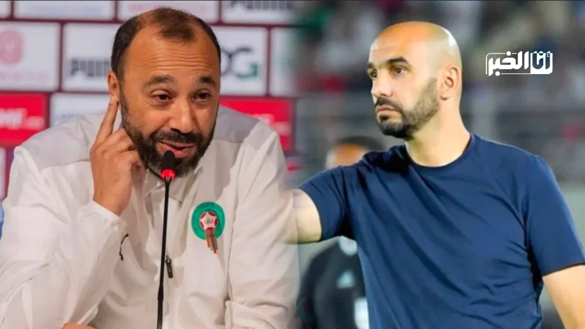 الركراكي مدرب المنتخب المغربي والسكتيوي