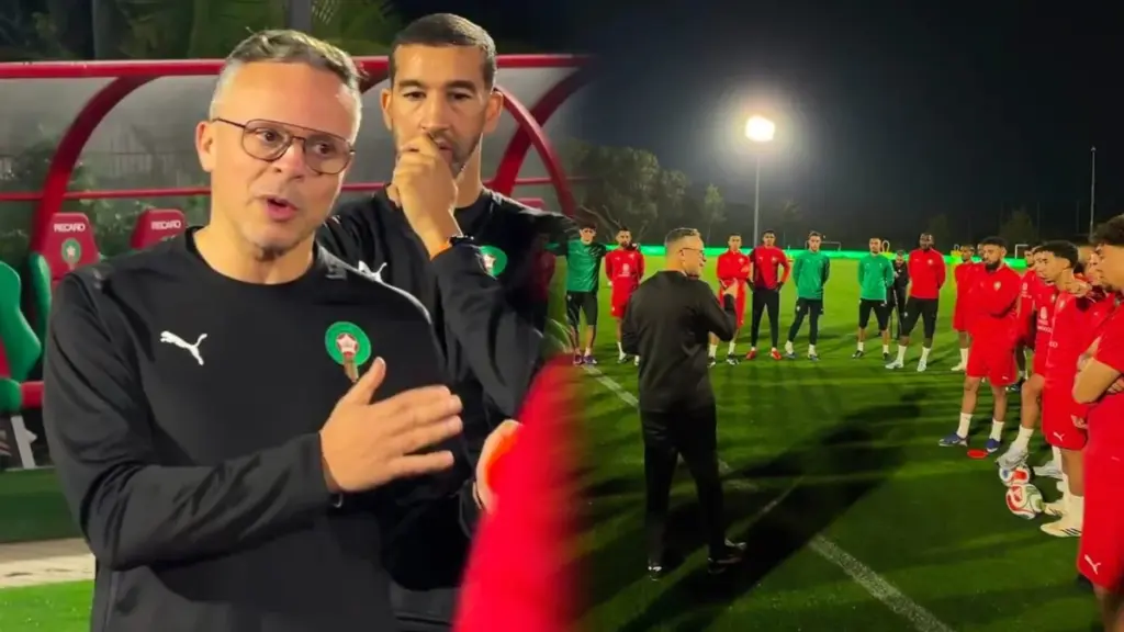 محمد وهبي أثناء الحصة التدريبية