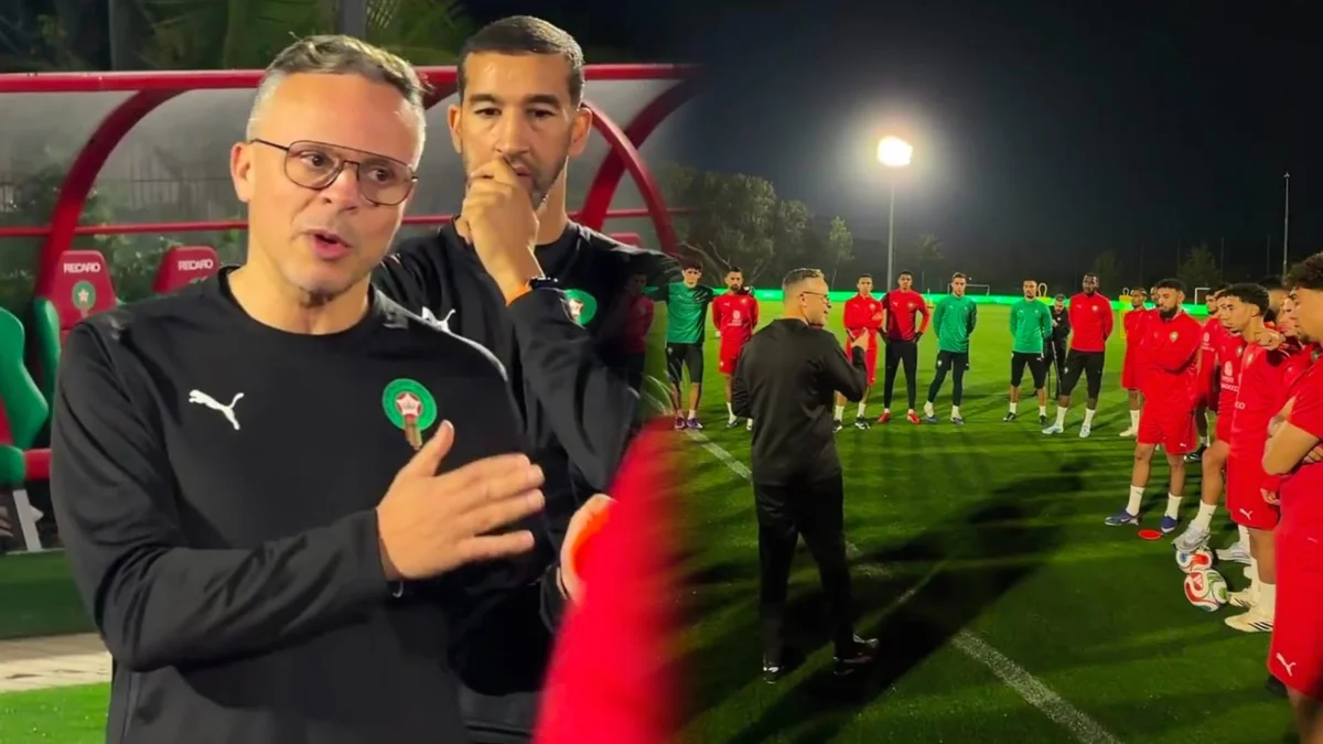 محمد وهبي أثناء الحصة التدريبية