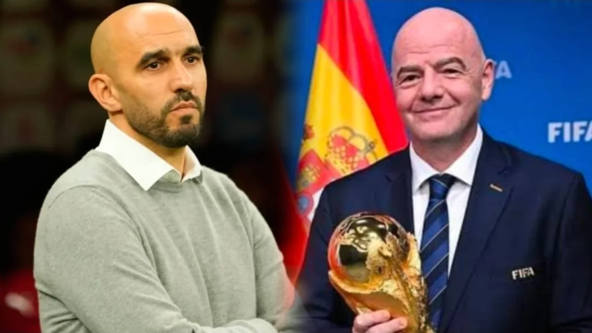 وليد الركراكي ورئيس فيفا