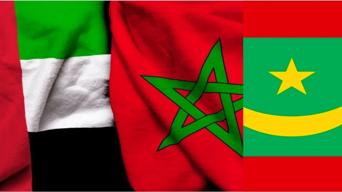 أعلام المغرب والإمارات وموريتانيا