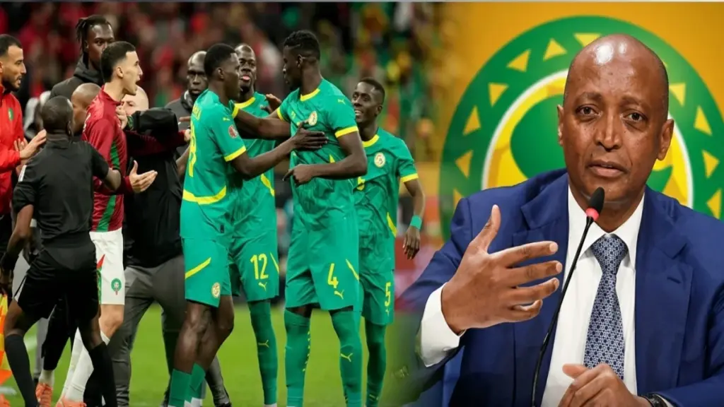 رئيس الكاف وأحداث مباراة المغرب والسنغال