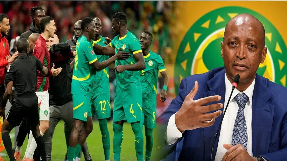 رئيس الكاف وأحداث مباراة المغرب والسنغال