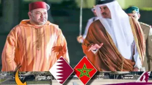 ملك المغرب وأمير قطر