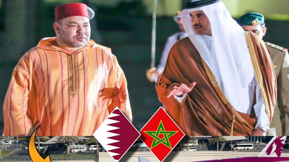 ملك المغرب وأمير قطر