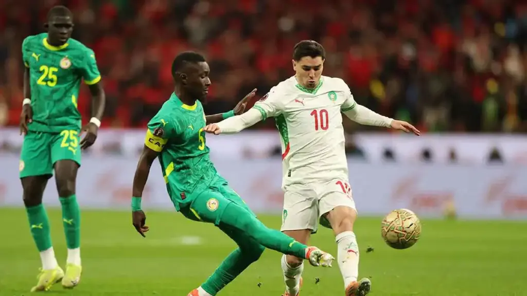 من مباراة المغرب والسنغال