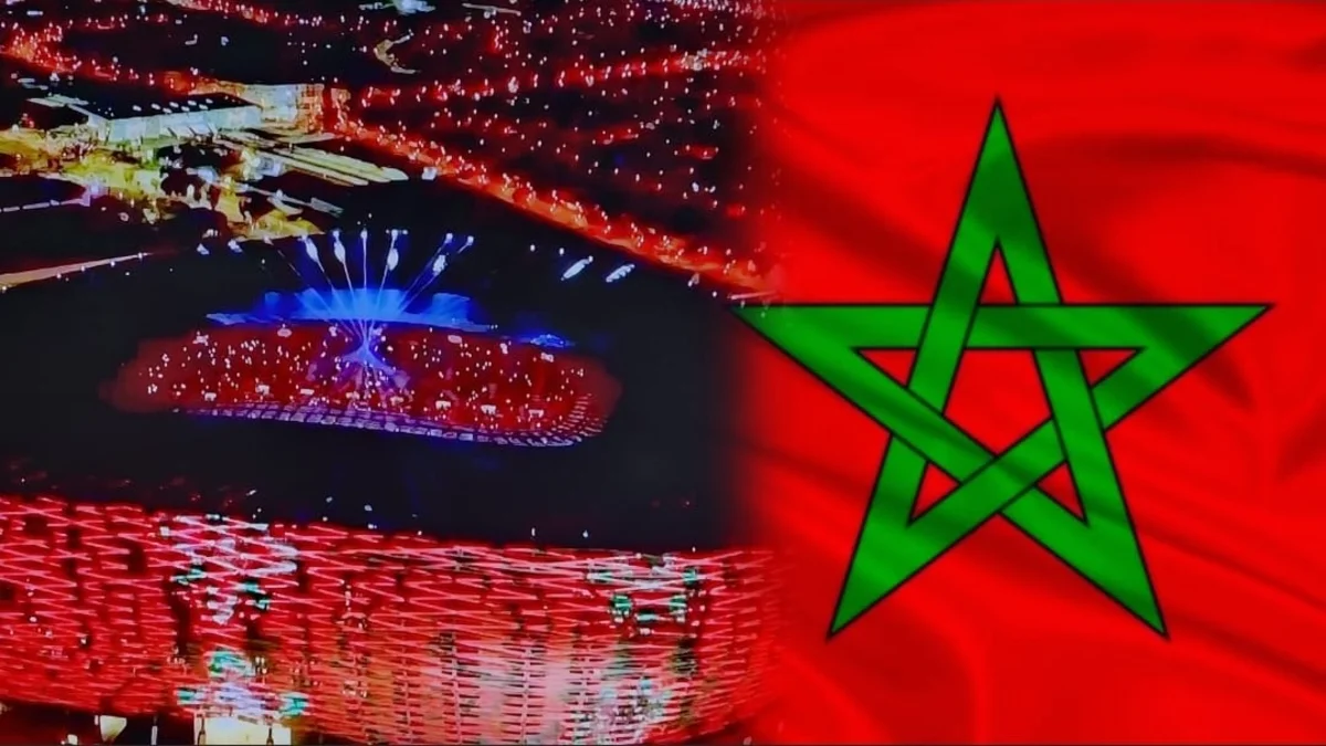 علم المغرب ومركب الأمير مولاي عبد الله