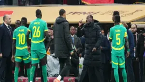 من مباراة المغرب والسنغال