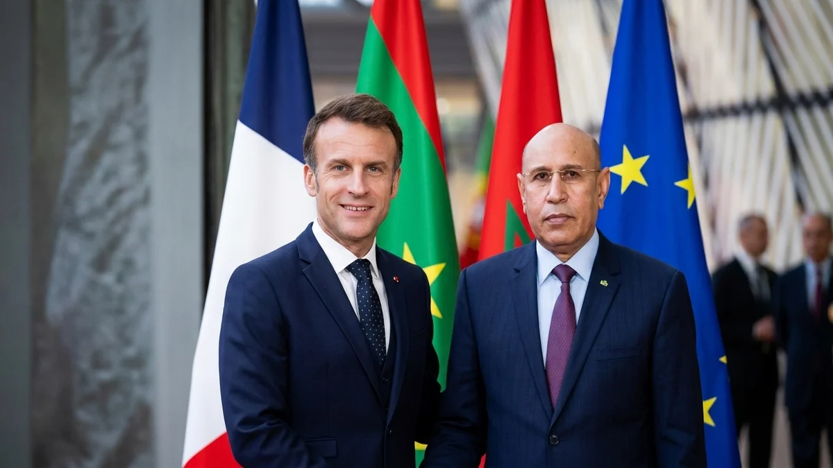 الرئيس الفرنسي ورئيس موريتانيا