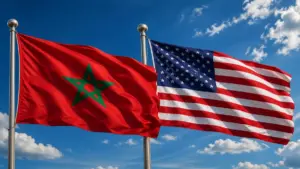 علمي الولايات المتحدة والمغرب