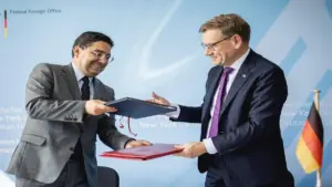 وزير خارجية ألمانيا وناصر بوريطة ـ صورة أرشيفية ـ