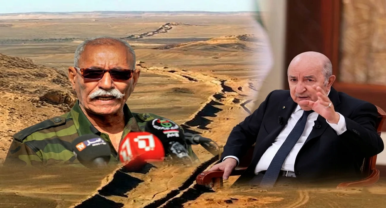 زعيم البوليساريو والرئيس الجزائري