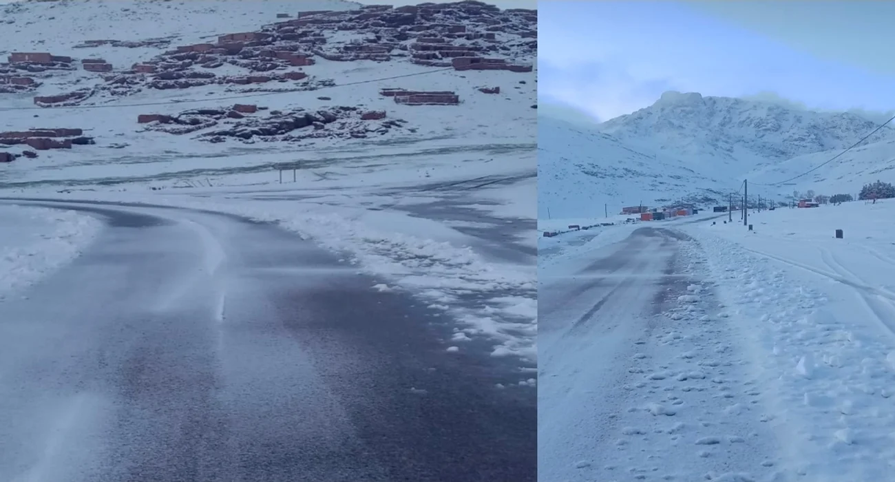 تساقطات ثلجية بمرتفعات المغرب