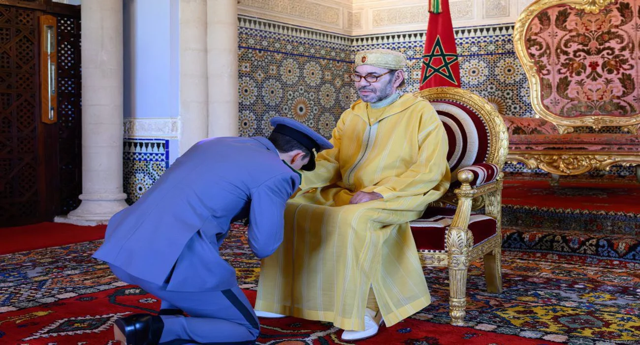 الملك محمد السادس وولي العهد مولاي الحسن