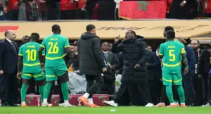 مدرب السنغال بابي ثياو أثناء نهائي كأس أفريقيا 2015