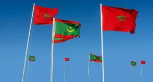 أعلام المغرب وموريتانيا