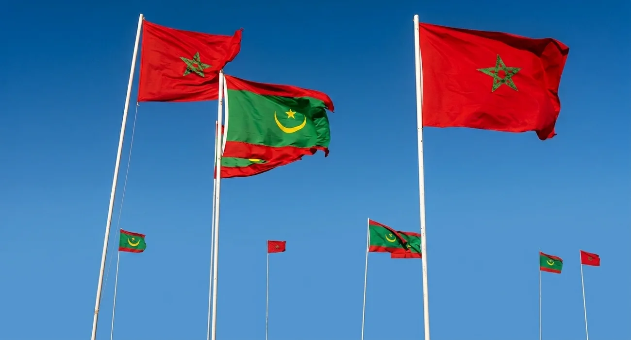 أعلام المغرب وموريتانيا