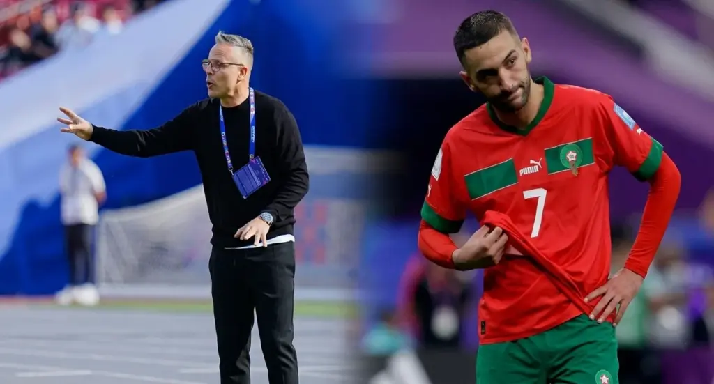 محمد وهبي وحكيم زياش ـ صورة مركبة ـ