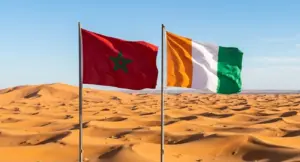 علم المغرب وكوت ديفوار