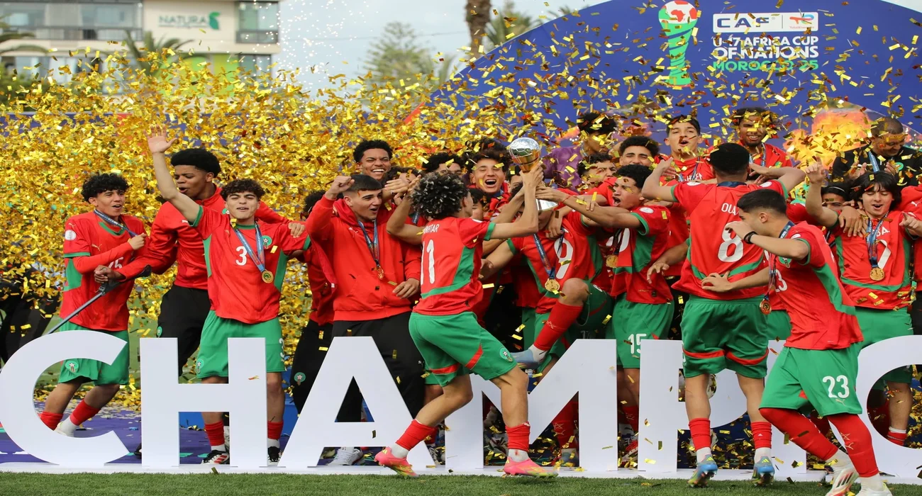 لحظة تتويج المغرب بكأس إفريقيا لأقل من 17 سنة خلال النسخة الأخيرة