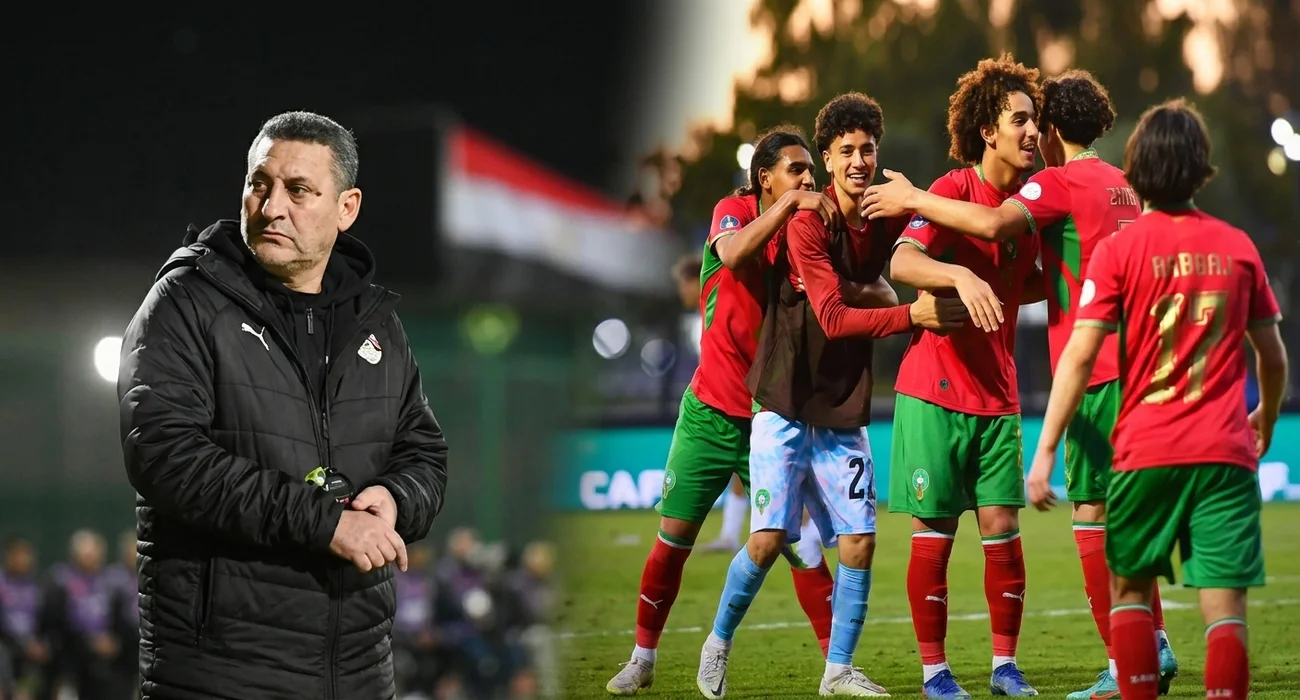 مدرب منتخب مصر والمنتخب المغربي لأقل من 17 سنة ـ صورة مركبة ـ