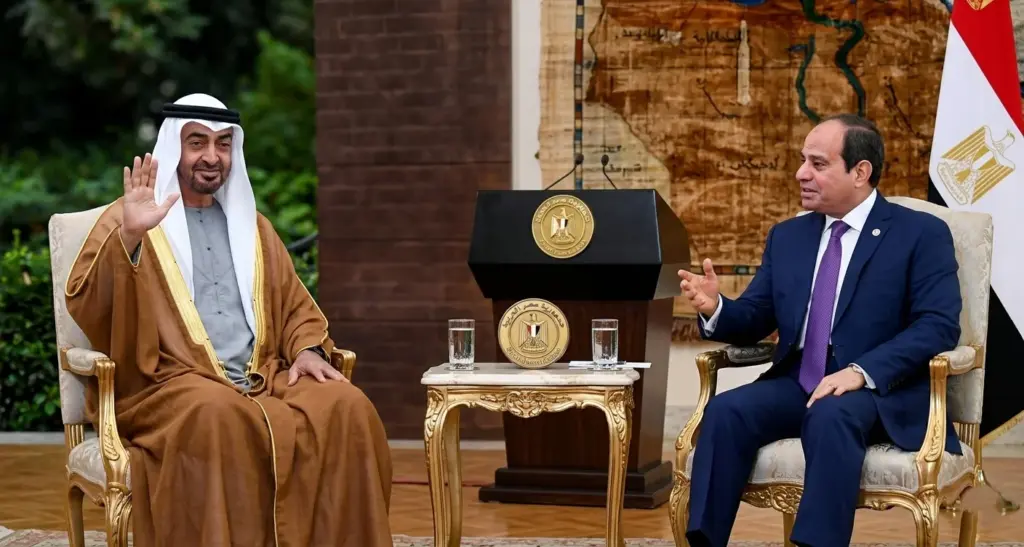 عبد الفتاح السيسي ورئيس الإمارات