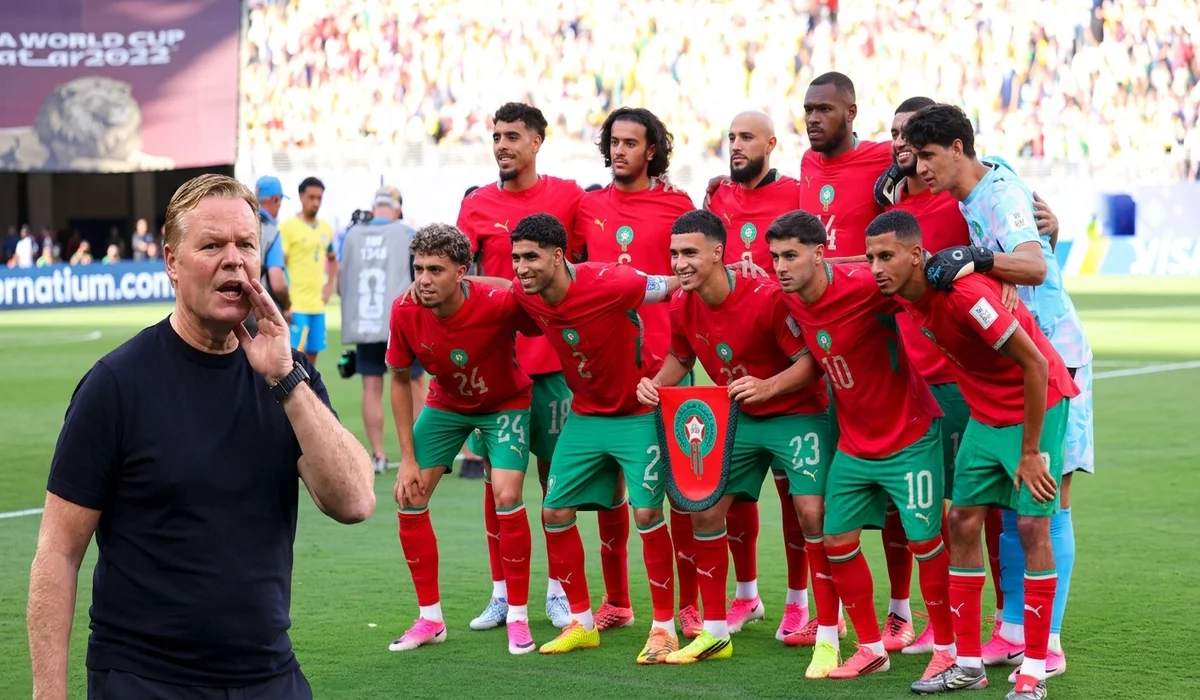 مدرب رونالد كومان والمنتخب المغربي ـ صورة مركبة ـ